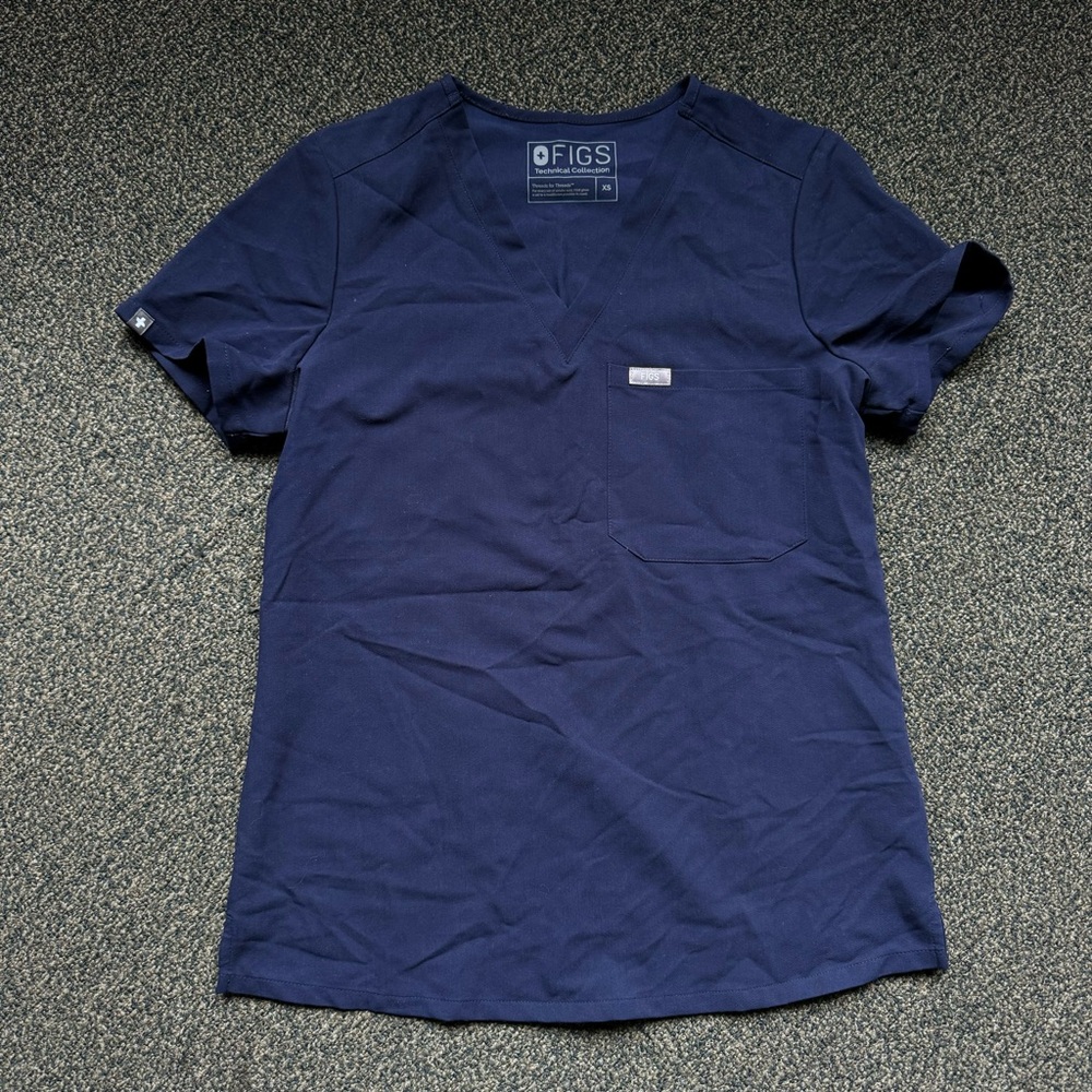 Figs Navy Top